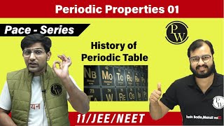 Periodic Properties 01  History of Periodic Table  Class 11  PACE SERIES [upl. by Eluj740]