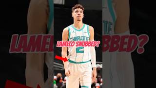 LAMELO SNUBBED NBA ALLSTAR [upl. by Nitsew789]