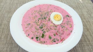 Свекольник холодный борщ Освежает в летнюю жару Cold borscht Refreshes in the summer heat [upl. by Hardigg]