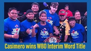 FULL FIGHT JOHN RIEL CASIMERO WINS WBO TITLE via 12TH ROUND TKO [upl. by Tabbi7]