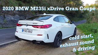 2020 BMW M235i xDrive Gran Coupé  Cold Start Exhaust Sound amp Driving  autofilou [upl. by Airamak403]