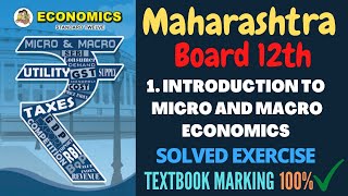 Class 12 Economics Chapter 1 Solved Exercise  All Questions and Answers  HSC  Maharashtra Board [upl. by Schlessinger]