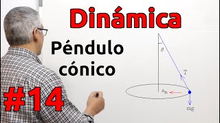 Péndulo cónico Dinámica Física Problemas 14 [upl. by Hansen]