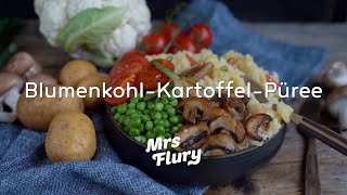 Blumenkohl Kartoffel Püree Rezept  Gesund Kochen [upl. by Aremahs]