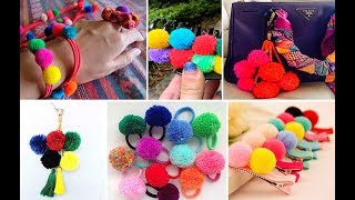 30 ideas con pompones de lana [upl. by Aisad]