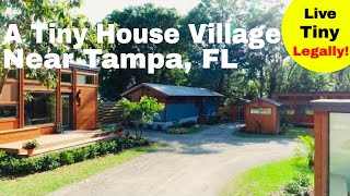 An Escape Tiny House Community Built Near Tampa Florida [upl. by Bianchi]