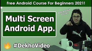 Creating a Multi Screen Android Application  Android Tutorials in Hindi 7 [upl. by Pelagia285]