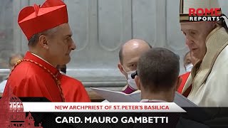 Card Mauro Gambetti is new archpriest of St Peters Basilica [upl. by Gross]