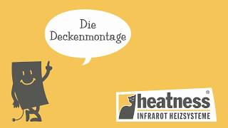 Deckenmontage einer heatness Infrarotheizung [upl. by Dorman479]