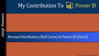 Normal Distribution Gauss Curve in Power BI Part I [upl. by Aelanna]