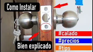 ✅ Como INSTALAR CERRADURA chapa paso a paso y FACIL [upl. by Leirrad]