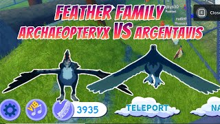 ARCHAEOPTERYX VS ARGENTAVIS  FEATHER FAMILY ROBLOX [upl. by Mcgaw]