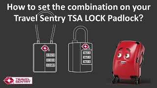 How to set the combination on your Travel Sentry TSA LOCK Padlock [upl. by Adnir107]