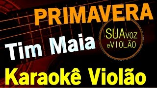 Tim Maia  Primavera  Karaokê Violão [upl. by Previdi808]