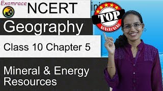 NCERT Class 10 Geography Chapter 5 Mineral and Energy Resources  English  CBSE [upl. by Lleval151]