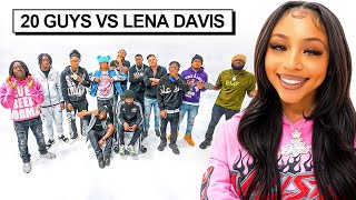 20 GUYS VS 1 INFLUENCER LENA DAVIS [upl. by Savdeep]