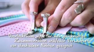 Tutorial Videoanleitung zu BERNINA Overlockfuss Nr 2 [upl. by Ahsinrev344]