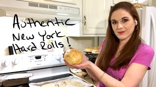 Authentic New York Hard RollsKaiser Rolls Recipe [upl. by Hilten]