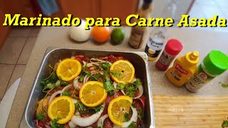 Marinado para Carne Asada  Picosito y Sabroson [upl. by Bo]