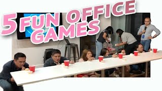 5 FUN PARTY GAMES AT WORK • Part 4 🎲  Minute To Win It Style [upl. by Toth441]