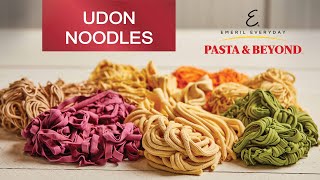 Emeril Pasta amp Beyond  How to Make Udon Noodles 1 BATCH Recipe  Cooking Lessons with Claire [upl. by Rhynd634]