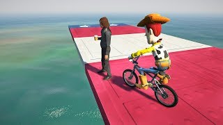 GTA 5 Water Ragdolls WOODY JumpsFails ep3 Euphoria Physics Funny  Moments [upl. by Agathy786]