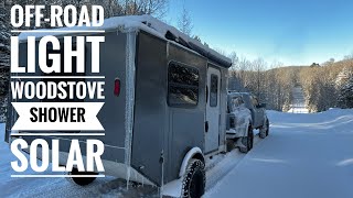 FULL TOUR Small Cargo Trailer to Camper Conversion [upl. by Akemal]