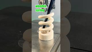 Wooden Spring Pen Holder  Impossible Challenge 🪚🔥sawsoul bandsaw craft woodworking carving [upl. by Ainattirb]