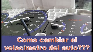 Como cambiar el Velocímetro del auto  Speedometer change [upl. by Ahswat]