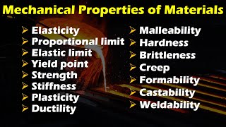 Mechanical Properties of Materials [upl. by Tteirrah]