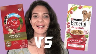 Dog food review Purina One vs Purina Beneful [upl. by Andros715]