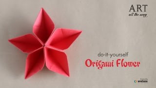 How to Fold  Origami Flower  Do It Yourself [upl. by Aurea770]