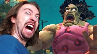 Hugo Breaks Street Fighter BOSS RAGE Outtake [upl. by Norry]