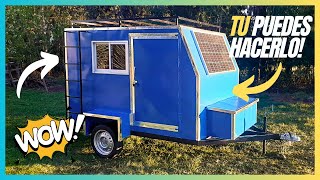 Como fabricar MINI CASA RODANTE  MINI CAMPER CHILE 2024 Parte 1 [upl. by Danie]