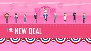 The New Deal Crash Course US History 34 [upl. by Atiruam]