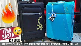 Best Trolley Bags for International Travel  American Tourister Luggage with TSA Lock [upl. by Cassey]