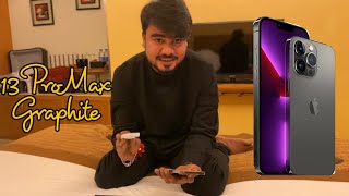 Iphone 13 pro max unboxing graphite [upl. by Kipton]