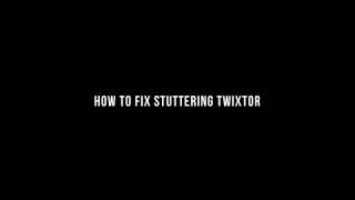 how to fix stutteringlaggy twixtor  ae tutorial [upl. by Ayahc]