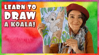 How to Draw a Koala  Step by step tutorial [upl. by Kirst522]