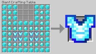 Minecraft But Crafting Is GIANT [upl. by Greeley]