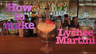 How to make Lychee martini by MrTolmach GoPro [upl. by Adnohsak]