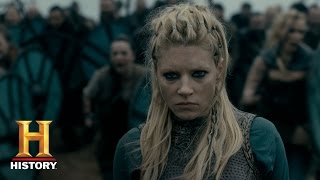 Vikings Lagertha Takes Back Kattegat Season 4 Episode 13  History [upl. by Hughie]