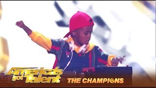 DJ Arch Jr The YOUNGEST DJ In The World Comes To America  Americas Got Talent Champions [upl. by Linet]