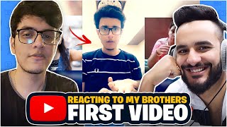 Reacting to my Brothers FIRST video on YOUTUBE  triggeredinsaan [upl. by Carita]