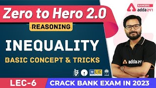 Inequality Reasoning Basic Concept amp Tricks L1  Banking Foundation Adda247 Class7 [upl. by Ymmik]