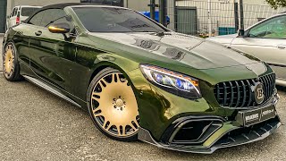 CUSTOM BRABUS S63 AMG CABRIOLET Crazy Brabus SOUND  Conversion [upl. by Dominica473]