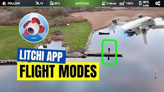 Mavic Mini Litchi App Flight Modes Follow Me Panorama 360 Orbit Focus Mode and Active Track [upl. by Arvie]