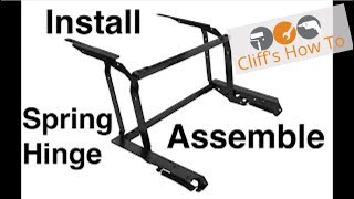 Assemble and Install Lift Up Spring Loaded Hinge for Table [upl. by Itida39]