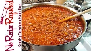 Bolognese Sauce  Spaghetti Sauce  NoRecipeRequiredcom [upl. by Kimber]