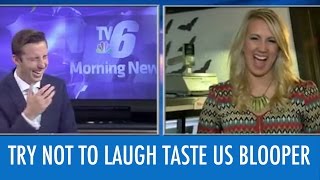 News Reporters Cant Stop Laughing At Word Blooper [upl. by Chicoine]